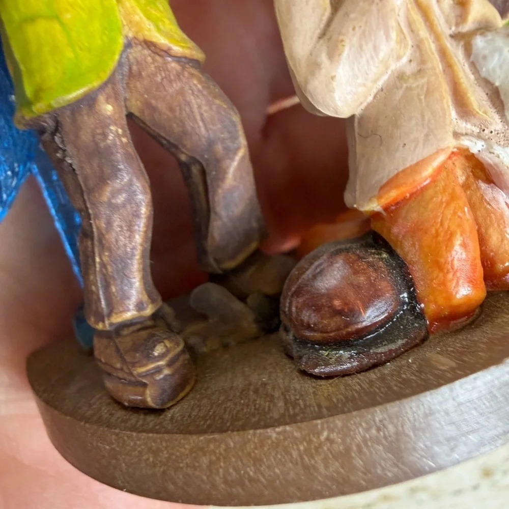 Vintage Mini “creche” (nativity) Grouping Made In Italy Christmas Ornament